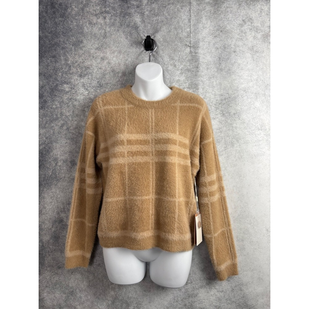 Cyrus Women's Boden Plaid Long Sleeve Cozy Sweater Size Small NWT